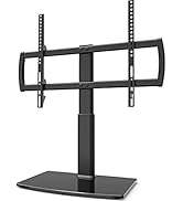 Universal TV Stand/ Base Tabletop TV Stand with Wall Mount for 32 to 65 inch 4 Level Height Adjus...