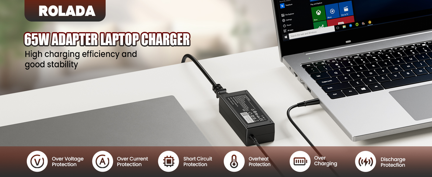 65W Charger Power Cord