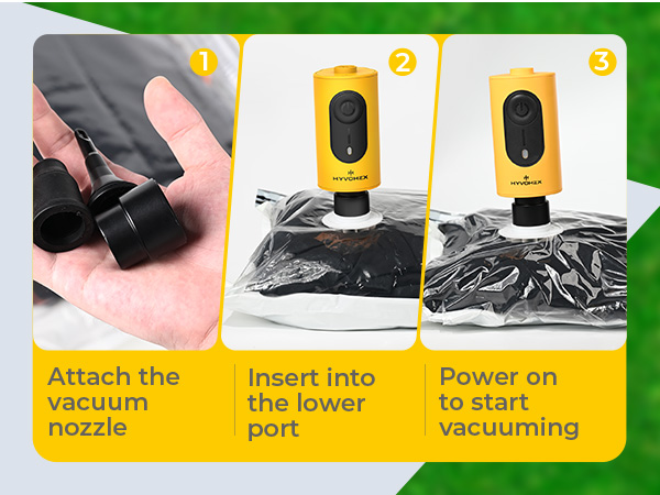 Portable Air Pump Vacuum Storage Bag