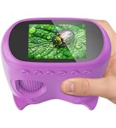 2-in-1 Kids Microscope Telescope, Temodu 2.0" 1000X Digital Microscope for Kids, HD Portable Educ...