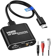 avedio links HDMI ARC Audio Extractor Converter 4K@60Hz, HDMI to Optical Toslink SPDIF + 3.5mm AU...