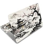 SUPERDANT 3Pcs Laptop Skin Sticker Cover Decal with Chinese Wet Ink Wash Landscape Plum Blossom P...