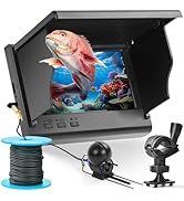Underwater Fishing Camera, Fish Finder, Infrared Night Vision, Wide Angle, IP65 Waterproof, with ...