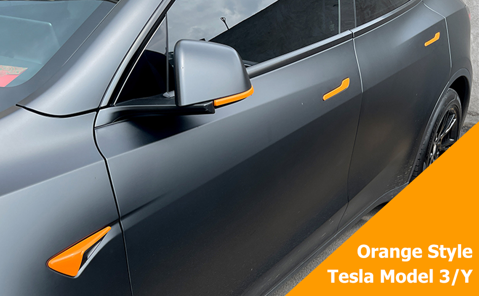 Tesla model 3 Y Orange STYLE