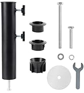 Blissun Umbrella Base Stand Replacement Tube, Stainless Steel Umbrella Base Pole, Heavy-Duty Univ...