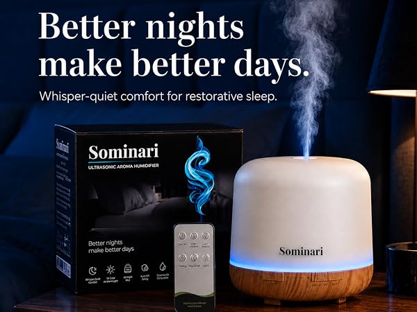 Sominari diffusers for essential oils large room