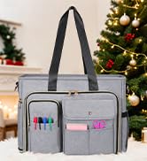 ESTARER Laptop Tote Bag with Insulated Lunch Compartment, 15.6inch PU Leather Laptop Bag For Wome...