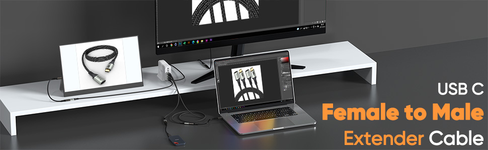 usbc female to male cable