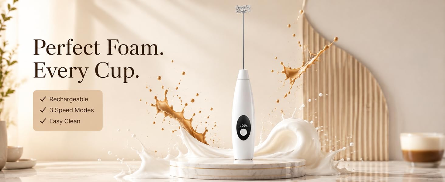 Rechargeable Milk Frother