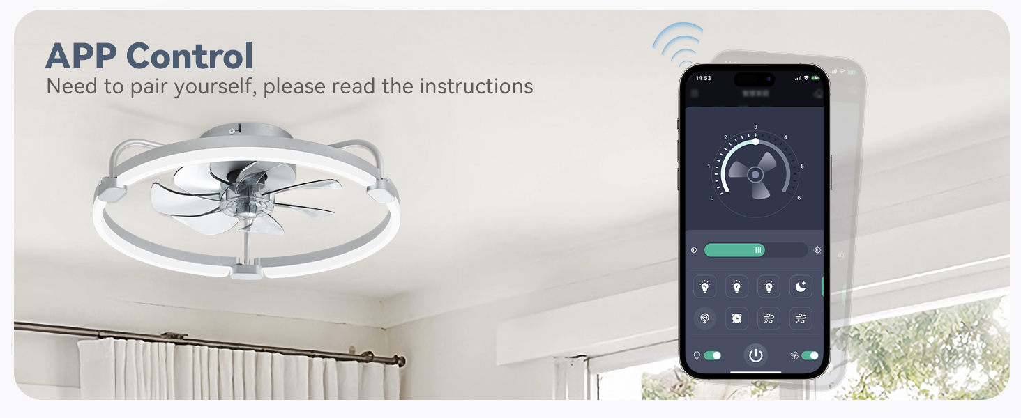 flush mount ceiling fan