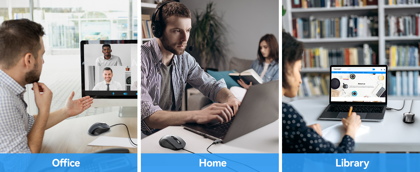 a man and woman sitting at a desk with a laptop and a book.