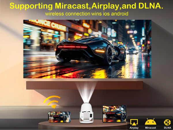 mini projector with wifi and bluetooth