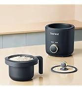 TOPWIT Rice Cooker Small, Mini Rice Cooker 2 Cups Uncooked, 1.2L Portable Rice Maker with Non-sti...