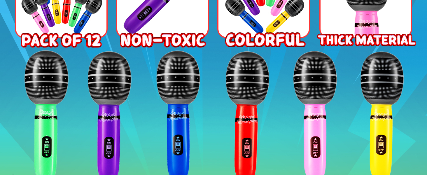 inflatable microphone karaoke party decorations fake microphones prop microphoneblow up microphone