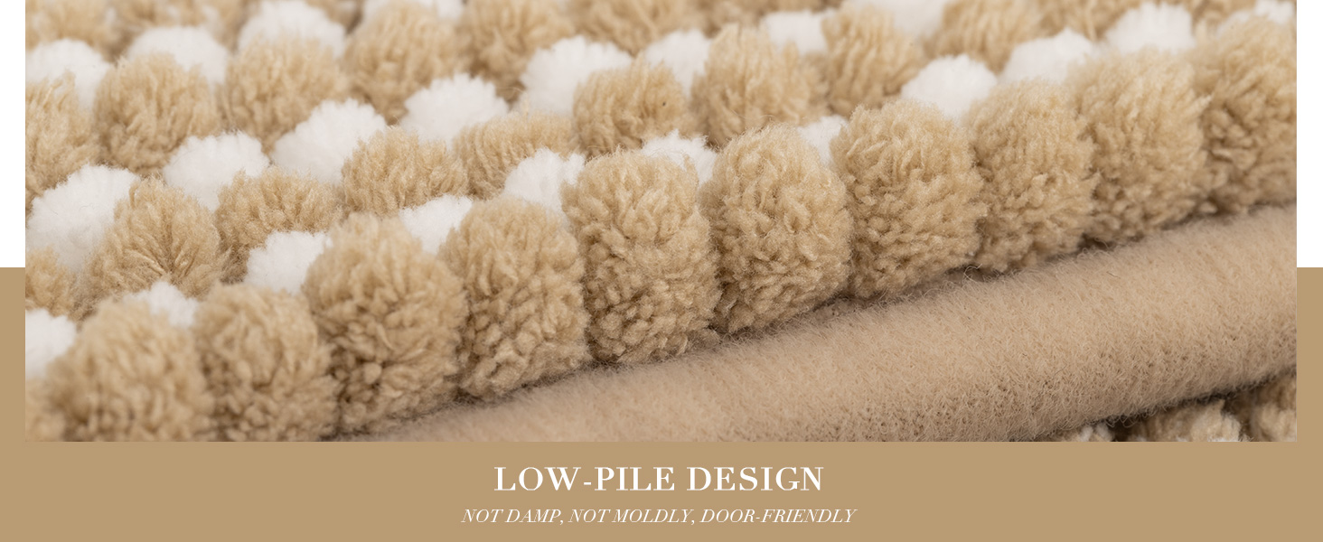 low pile bath rug 