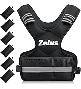ZELUS Weighted Vest for Men and Women | 4-10lb/11-20lb/20-32lb Vest with 6 Ironsand Weights for H...
