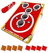 SWOOC Games - Coney Island Toss - Boardwalk Inspired Cornhole Bounce Game with Carrying Case (15+...
