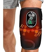 Cordless Knee Massager for Pain Relief, Knee Heating Pad with Massager, Heating Knee Wraps for Jo...