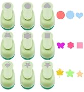 UCEC Craft Hole Punch, 9 Pcs 5/8 Inch Paper Punches for Crafting Hole Punch Shapes Hole Puncher f...