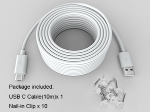 security camera cable usbc 33ft