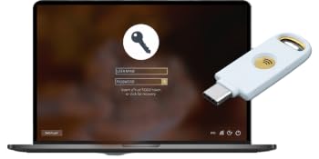 USB-C security key and laptop with interface