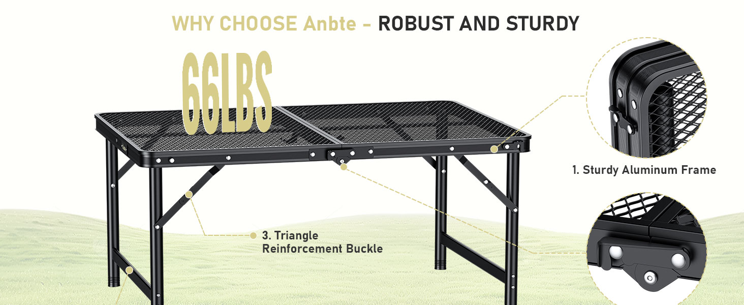 folding table portable tailgating