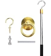 Canlaten·U Attic Ladder Pull System Kit - Attic Pull Down System Hook Parts Replacement for Cord ...