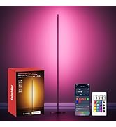 SwitchBot Floor Lamp with Matter, RGB, Warm Cool White, Corner Floor Lamp Compatible with Apple H...