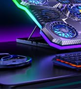 ChillCore Laptop Cooling Pad, RGB Laptop Fan Cooling Pad 9 Fans for 15.6-19.3 Inch Laptops, Gamin...