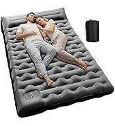 KASBAH Double Inflatable Camping Sleeping Pad,Thick 6 inch 2 Person Ultralight Sleeping Mat with ...
