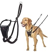 HALTI No Pull Harness Size Medium, Bestselling Professional Dog Harness to Stop Pulling on The Le...