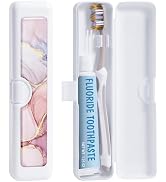 Gerkia Toothbrush Travel Case, Convenient Colorful Pattern Travel Toothbrush Case and Travel Toot...