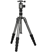REFLEX CAMERA TLS-TP431 Compact Aluminum Travel Tripod, 360° Ball Head, 160cm Max Height, Lightwe...
