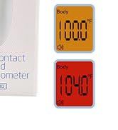 Berrcom Forehead Thermometer for Adults and Kids, Non Contact Infrared Thermometer for Object.