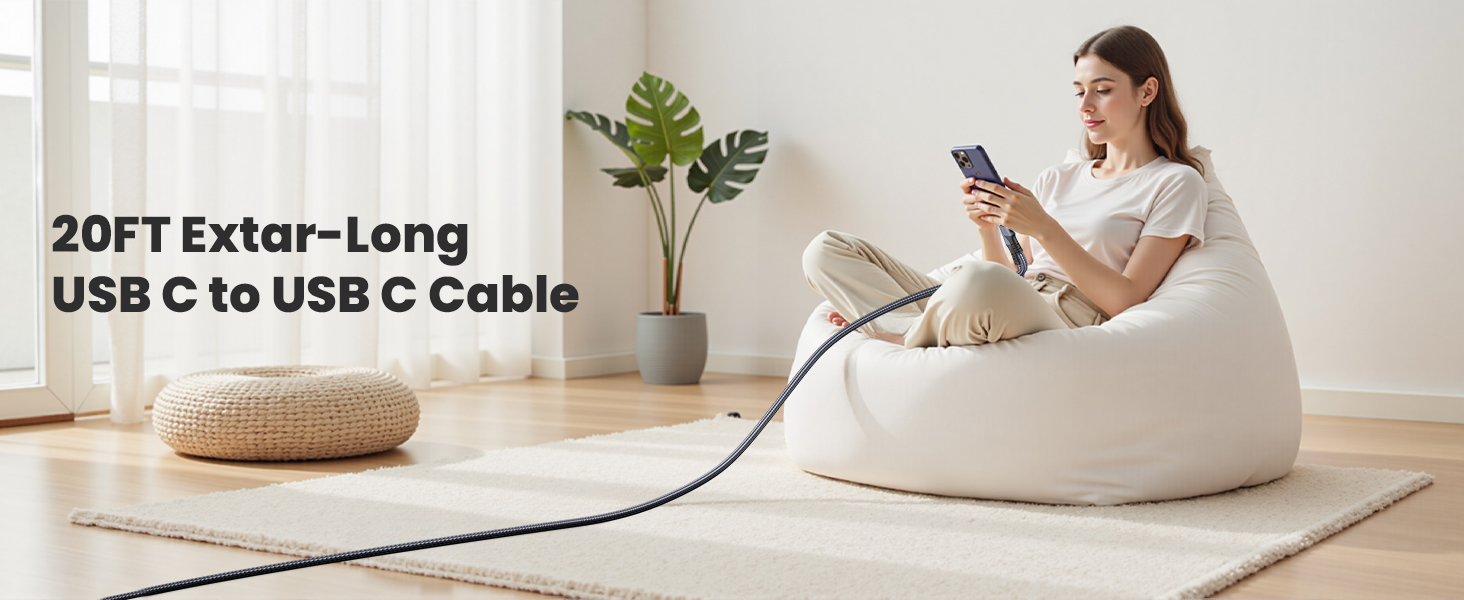 20 ft usb c cable fast charging 20 ft usb c usb c cable long 20ft usb c cable long