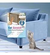 Cat Scratch Furniture Protector - Specially Designed for Fabric Furniture, Easy to Remove Anti-Sc...