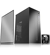 Micro ATX case, Mini itx case with USB3.0, USB2.0 I/O Port,&amp;Standard ATX PSUs, matx Side Panel Ve...