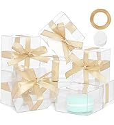 COTOPHER 60pcs Clear Macaron Boxes, 2.17