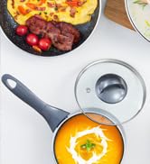 Pots and Pans Set Nonstick, BEZIA Induction Cookware 10 Piece, Nonstick Cookware Sets Dishwasher ...