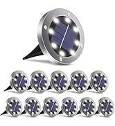 OULONGER Solar Lights Outdoor,Upgraded Waterproof Solar Garden Lights Pathway Lights In-Ground La...