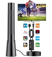 4K Amplified HD Digital TV Antenna Indoor Long 1500 Miles Range Smart TV, Supports 4K 1080p All T...