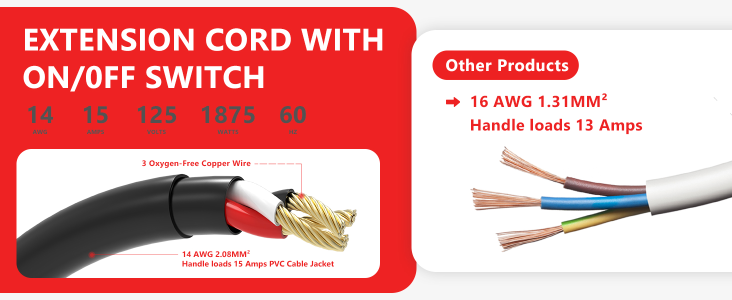 Extension Cord with Switch