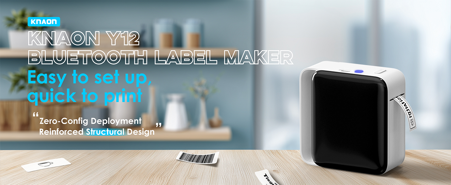 Y12 Bluetooth Label Maker Machine with Tape