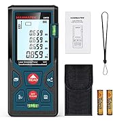 165ft/50m Laser Measure Ft/in/M Switching LM50 Laser Measurement Tool Devices with 2 Bubble Level...