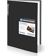 Sooez Art Portfolios 11"x14", Large Portfolio Folder with 30 Pockets &amp; Black Inner Sheets, Displa...