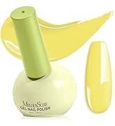 MelodySusie Highly Pigmented Gel Nail Polish, 0.56 Fl Oz Soak Off UV LED Yellow Gel Polish, Plant...