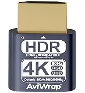 AviWrap HDMI Dummy Plug,HDR EDID Emulator, Virtual Display Adapter for Remote Desktop, Headless D...
