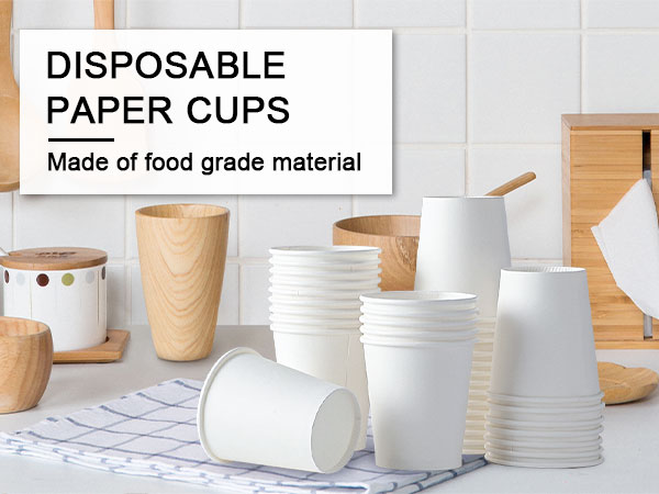 SIUQ 300 Pack 5 oz Paper Cups,Disposable Bathroom Cups, Mini Mouthwash Cups