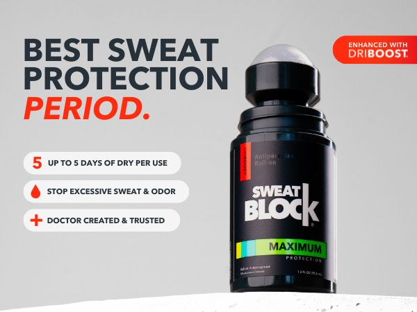 SweatBlock Antiperspirant for Excessive Sweating &amp; Hyperhidrosis