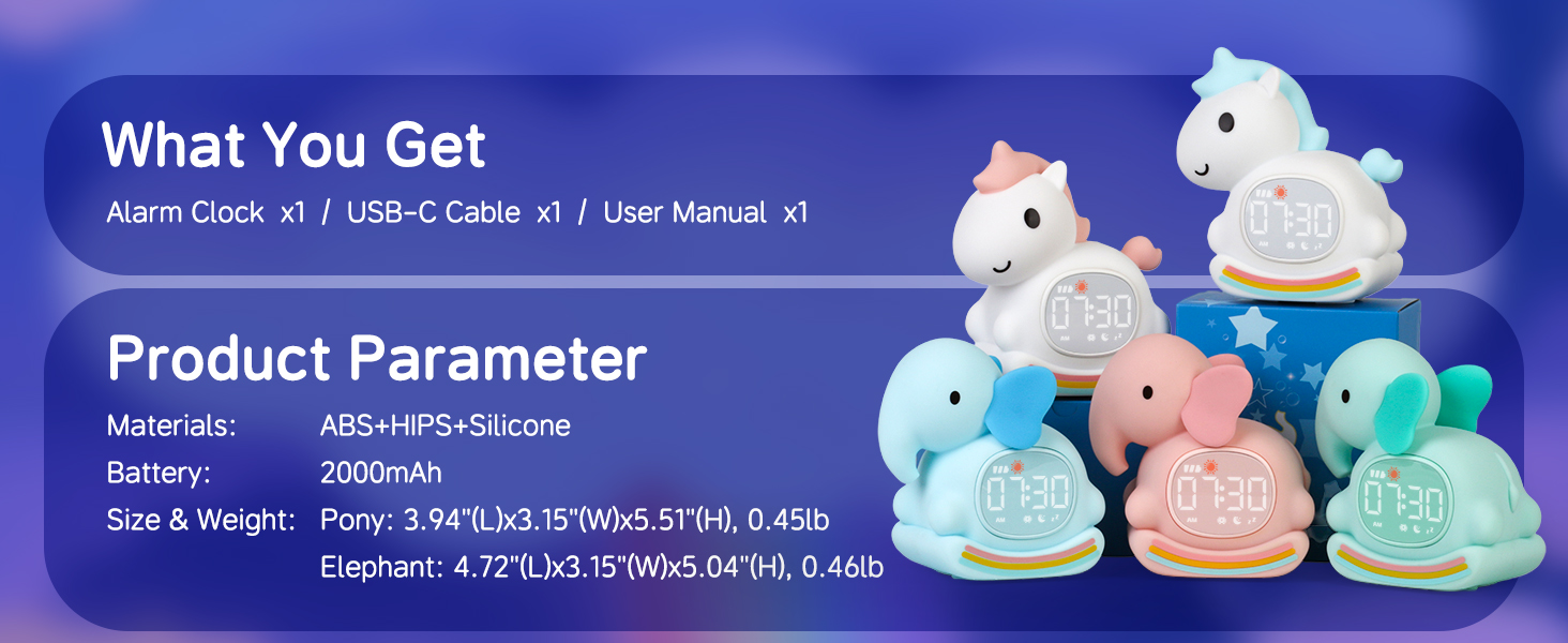 Alarm Clock with Night Light